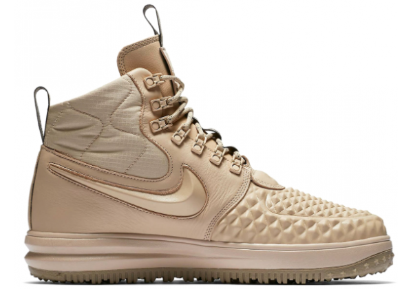 Кроссовки зимние Nike Air Force 1 с МЕХОМ Lunar Duckboot Beige бежевые