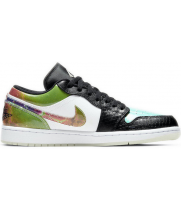 Кроссовки Air Jordan 1 Low Galaxy черные