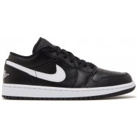 Nike Air Jordan 1 Low черные с белым