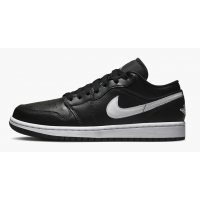 Nike Air Jordan 1 Low черные с белым