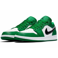 Кроссовки Nike Air Jordan 1 Low бело-зеленые
