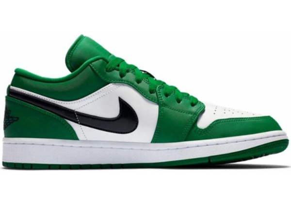Кроссовки Nike Air Jordan 1 Low бело-зеленые