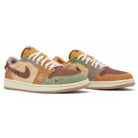 Nike x Zion Williamson Air Jordan 1 Low Voodoo с мехом