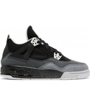 Кроссовки Nike Air Jordan 4 Retro серый с черным