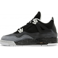 Кроссовки Nike Air Jordan 4 Retro серый с черным