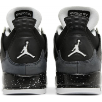 Кроссовки Nike Air Jordan 4 Retro серый с черным