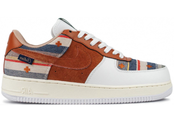 Nike Air Force 1 Low Cardigan White Brown