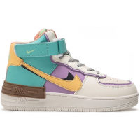 Nike Air Force 1 Shadow High Purple Blue зимние