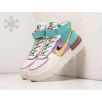 Nike Air Force 1 Shadow High Purple Blue зимние