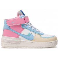 Nike Air Force 1 Shadow High Blue Pink зимние