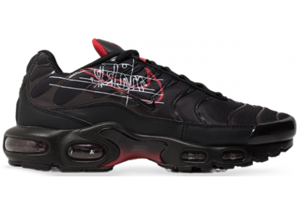 Nike Air Max Plus TN Script Swoosh Black Red