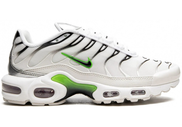 Nike Air Max Plus TN White Neon Metallic Silver