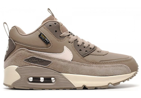 Nike Air Max 90 Mid Grey Beige зимние