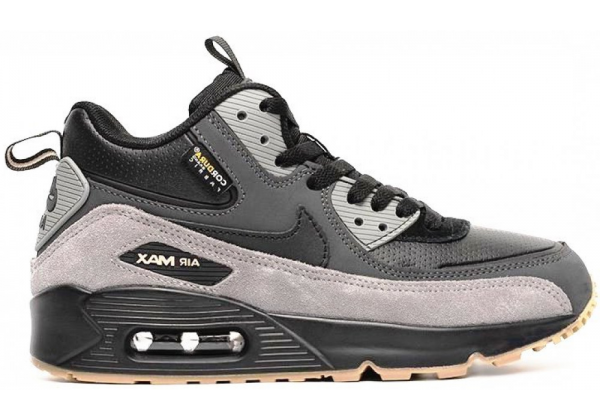 Nike Air Max 90 Mid Black Grey зимние