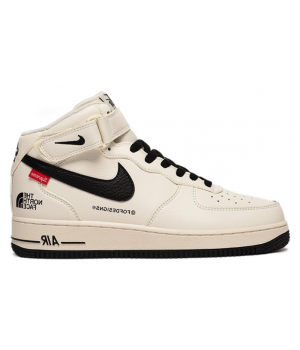 Nike Air Force 1 Mid x Supreme x The North Face White Black