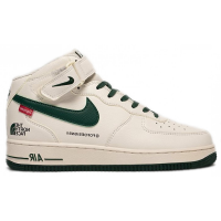 Nike Air Force 1 Mid x Supreme x The North Face White Green