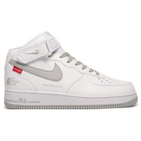 Nike Air Force 1 Mid x Supreme x The North Face White Grey