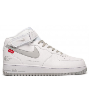 Nike Air Force 1 Mid x Supreme x The North Face White Grey