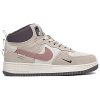 Nike Air Force 1 Mid Grey White Pink