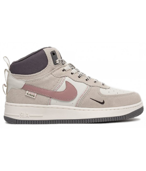 Nike Air Force 1 Mid Grey White Pink