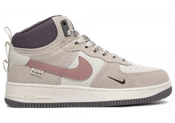 Nike Air Force 1 Mid Grey White Pink