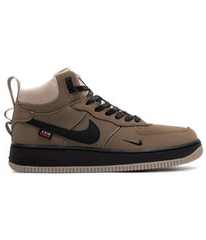 Nike Air Force 1 Mid Light Brown Black