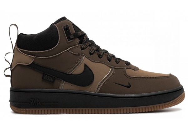 Nike Air Force 1 Mid Tan Brown Black