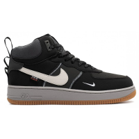 Nike Air Force 1 Mid Black White Grey