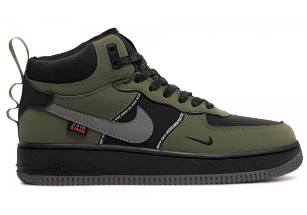 Nike Air Force 1 Mid Dark Green Black