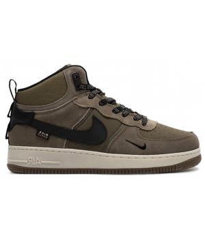 Кроссовки Nike Air Force 1 Mid Brown Green Black