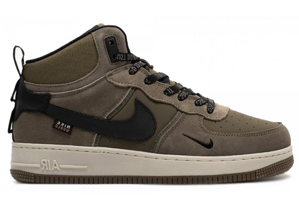 Кроссовки Nike Air Force 1 Mid Brown Green Black