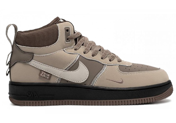 Nike Air Force 1 Mid Beige Brown Black