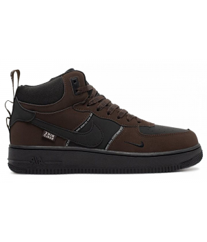 Nike Air Force 1 Mid Dark Brown Black