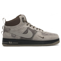 Кроссовки Nike Air Force 1 Mid Grey Brown Black