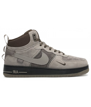 Кроссовки Nike Air Force 1 Mid Grey Brown Black