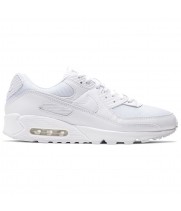 Nike Air Max 90 Leather Triple White белые