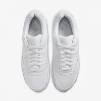 Nike Air Max 90 Leather Triple White белые