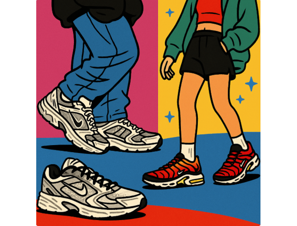 Эпоха chunky‑sneakers: Nike V2K Run и Air Max Plus