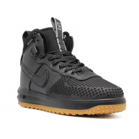 Nike Air Force black с мехом