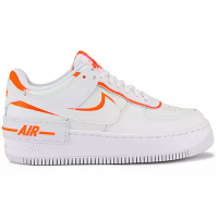 Nike кроссовки Air Force 1 07 LV8 белые с оранжевым