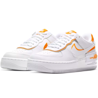 Nike кроссовки Air Force 1 07 LV8 белые с оранжевым