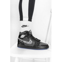 Nike Air Jordan Dior High моно черные