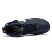 Кроссовки зимние Nike Air Force 1 Mid черные