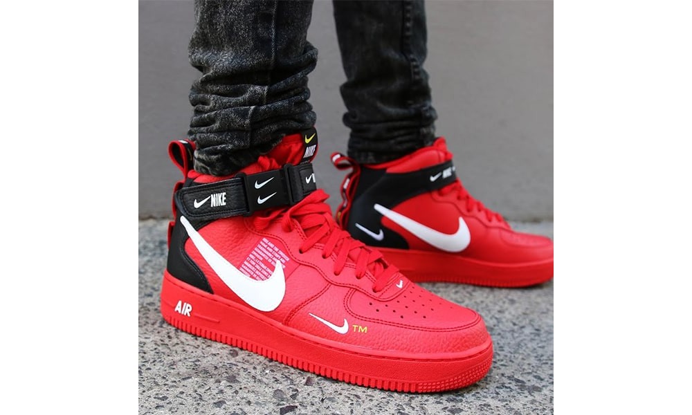 red nike air force utility