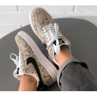 Nike кроссовки Air Force 1 Snakeskin-effect