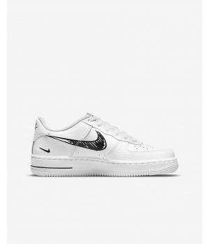 Nike кроссовки Air Force 1 с нарисованным свушем белые