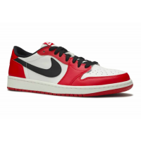 Кроссовки Nike Air Jordan 1 Low черно-красные