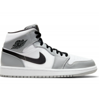 Nike кроссовки Air Jordan 1 (Найк Джордан) серо-белый
