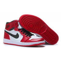 Nike Air Jordan 1 Mid Chicago черные с красным