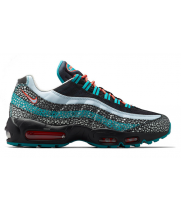 Кроссовки Nike Air Max 95 серые с голубым